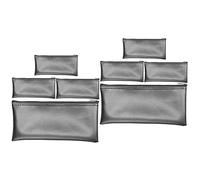 OFFSCH 8pcs Wear-Resistant Microphone Storage Bag Zipper Design Mic Pouch for and Organization for Singers and Musicians Compatible Various Mic