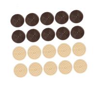 OFFSCH 96pcs Educational Wooden Backgammon Chess Pieces Round Chessman for Adults Portable Game Accessories for Travel Party Logic and Memory Training