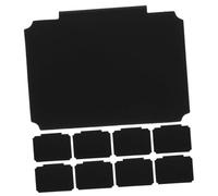 OFFSCH 9Pcs Reusable Chalkboard Labels with Clip Erasable Blackboard Price Display Holders for Storage Bins Sign Holders for Pantry Organization and Message Display