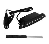 OFFSCH Acoustic Guitar Soundhole Pickup Self-adhesive Instrument Pickup for Easy Installation No Drilling Required Suitable for Electric and Acoustic Guitars Captures Sound