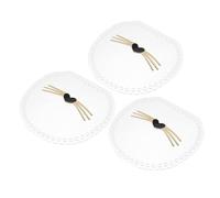 OFFSCH Acrylic Cat Whisker Board 3pcs DIY Woven Bag Accessories Handmade Knitting Crochet Tool for Cat Lovers Crafting and Bag Making Random Color