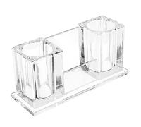 OFFSCH Acrylic Desktop Microphone Stand Crystal Mic Holder for Wireless Wired Mic with Stable Base Suitable for Ktv Karaoke and Recording