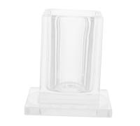 OFFSCH Acrylic Microphone Stand Mic Storage Holder Desktop Tabletop Stand Stable Mic Base for Ktv Home Studio
