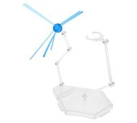 OFFSCH Action Figure Display Stand with Special Effects Blue Adjustable Model Holder for Articulated Figures Dynamic Pose Support Base for Realistic Scene Display