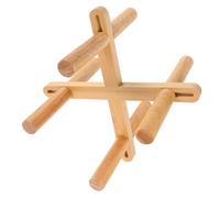 OFFSCH Adjustable Bamboo Flower Stand with Succulent Collection Tray Wooden Pot Display Rack for Indoor and Outdoor Use Extendable Plant Holder Fits Pots Floor Design for Balcony Patio