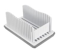 OFFSCH Adjustable Plastic Bread Slicer with Detachable Cutting Board for Precise Homemade Bread and Toast Slicing Compact Household Toast Cutter for Even Sandwich and Cake Slices Easy to