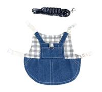 OFFSCH Adjustable Small Pet Bunny Harness Leash Made of Light Weight Cloth with Safe to Use Design, Cute and Stylish Vest for Rabbits and Small Animals, for Outdoor Walks and Daily Use