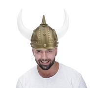 OFFSCH Adult Viking Helmet Horned Hat for Halloween and Carnival Lightweight Plastic Viking Costume Prop Comfortable to Wear Unique Decorative Headwear