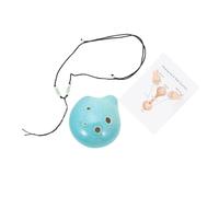 OFFSCH Alto Sound for Beginners Ocarina 6-hole Powerful Ceramic Instrument Musical with Easy Store Design Music Practice and Learning