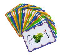 OFFSCH Arabic Words Flash Cards Educational Sensory Cards with Arabic Alphabet Letters Cognitive Learning for Preschool Early Education