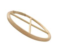 OFFSCH Bamboo Wreath Ring with Hollow Top for DIY Wind Chimes and Garden Crafts Natural Bamboo Frame for Dream Catchers Tassel Decorations and Plant Hangers Sunlight Catcher for Sparkling