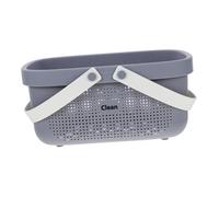 OFFSCH Bathroom Storage Basket with Handles Large Gray-white Plastic Bath Organizer Shower Caddy for Home and Dormitory Bath Storage and Shower Accessories
