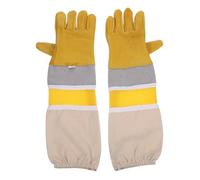 OFFSCH Beekeeper Prevent Gloves Xl Golden Breathable Anti- Protective Sleeves Professional Ventilated Apiculture Equipment for Men and Women Maximum Dexterity and Protection Against Stings