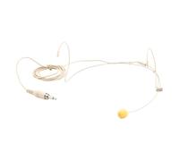 OFFSCH Beige Wired Ear Hanging Headset with Microphone Lock Over Ear Design Easy Setup Suitable for Public Speaking and Customer Service