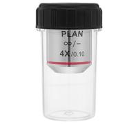 OFFSCH Biological Microscope 4X Plan Objective Lens High-Resolution Microscope Lens Spare Part for Lab Analysis Compatible with Biological Microscopy