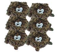 OFFSCH Bird Nest Ornament 6pcs Resin Bird Nest Decor Bird House for Budgie Garden Layout Prop Home Decor Accessory
