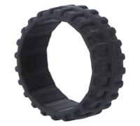 OFFSCH Black Silicone Finger Ring for Work Hands Staff Firemen
