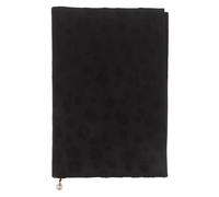 OFFSCH Book Protector: Handmade Book Sleeve for A5 Notebook - Black Fabric Protective Cover - Washable Notebook Protector Case for School
