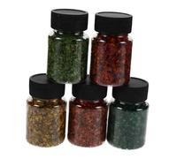 OFFSCH Bottles Realistic Miniature Fall Leaves Simulation for DIY Mini Model Railway Fairy Garden Diorama Landscape Scenery Craft Supplies with Autumn Shades