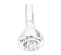OFFSCH Brass Cornet Mouthpiece for Beginners Bflat 4b Silver Plated Sturdy Metal with Sound Projection and Convenient Use for Beginner Players Practicing Random Color