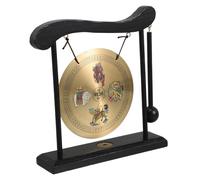 OFFSCH Brass Feng Shui Gong Bell Chinese Zen Decor for Desk Home Office Feng Shui Instrument