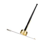 OFFSCH Brass Temple Bell Yin Qing Musical Instrument, Portable Buddhist Hand Percussion for Temples and Family Ancestral Use, Practical Brass and Stainless Steel Construction