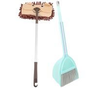 OFFSCH Broom and Cleaning Set with Small Dustpan, Plastic Material, Easy to Hold, Lightweight for Simulation Housework and Educational Play