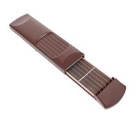 OFFSCH Brown String Pocket Acoustic Guitar Practice Tool Fret Chord Trainer Portable Gadget for Traveling Beginners