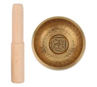 OFFSCH Buddhist Chanting Bowl Hand-hammered Meditation Bowl Authentic Sound for Mindfulness and Relaxation for Yoga Meditation and Sound Healing Includes Wooden Striker Suitable