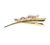 OFFSCH Butterfly Rhinestone Hair Clip for Women, Zinc Alloy Metal Barrette with Secure Spring Clip, Stylish and Dazzling Hair Accessory for Parties and Daily Life