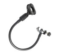 OFFSCH C-type Microphone Clamp Stand Rotatable Microphone Holder Hose Storage Rack for Arm Black