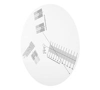 OFFSCH Calibration Disc for Phonograph Turntable Needle Calibration Tool Distance Gauge Protractor for Vinyl Record for Turntable Setup