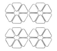 OFFSCH Camera Strap Triangle Split Ring Hook 30pcs Alloy Silver Camera Strap Ring Busy Shoots Frequent Changes