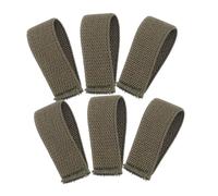 OFFSCH Canvas Belt Loop Keepers 6pcs Elastic Webbing Strap Retainers Military Green Sturdy Belt Holders for Backpack Straps Outdoor Sports Accessories