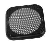 OFFSCH Car Speaker Grille 4-inch Square Metal Mesh Cover Subwoofer Protector Dustproof Frame Decorative Ring for Automotive Audio System