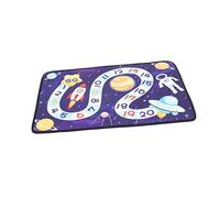 OFFSCH Cartoon Cognitive Play Rug Thick Soft Villus Material Early Education Carpet for Room with Skid Bottom and Smooth Surface for Safe Crawling and Interactive Learning