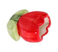 OFFSCH Ceramic Pen Holder Tulip Design Sturdy Crack Resistant Desktop Organizer for Stationery and Makeup Brushes Stylish Decorative Container for Office and Home Use