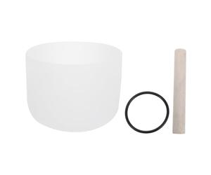 OFFSCH Chakra Crystal Bowl White for Yoga Meditation Bowl for Home Salon Using