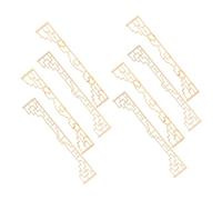 OFFSCH Chinese Style Miniature Screen Divider Dollhouse Decoration Screen 8pcs Small Wooden Room Divider Accessories for Doll House Diy Model Scene