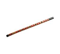 OFFSCH Chinese Style Wooden Flute f Key for Beginners Student, Introductory Portable Bamboo Flute for Learning and Practice