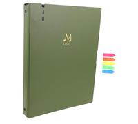 OFFSCH Choir Music Binder with Antiglare Plastic Transparent Insert Pages Folder for Sheet Scores Writable Tabs Organizer for Music Document Management