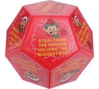 OFFSCH Christmas Dice Present Exchange Game Red - Hilarious Activity Elf Polyhedral Party Dice For Xmas Santa Stocking Stuffers Family Night Holiday Dancing Role Playing
