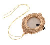 OFFSCH Christmas Tree Mini Photo Frame Ornament Vintage Gold Resin Hanging Pendant Small Picture Display Wall Decoration Sturdy Mini Frame for Festive Home Decor