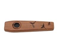 OFFSCH Classic Wooden Kazoo Flute for Music Accompaniment, Black Walnut Wood Mini Wind Instrument Suitable for Guitar and Ukulele Players