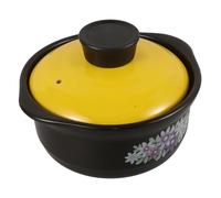 OFFSCH Clay Casserole Pot High-temperature Resistant Non-stick Stew Soup Cooking Pot with Double Handles for Household and Restaurant Braising Porridge Chicken Rice Family Gatherings