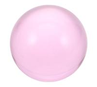 OFFSCH Clear Ball For Juggling | Acrobatic & Conjuring Crystal Ball Prop | Transparent Sphere Ornament 3.14" | For Adults Beginners Circus Stage Performance Pink