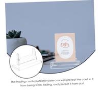 OFFSCH Clear Magnetic Card Holder Stand for Sports and Baseball Cards with Independent Protective Covers Water and Oil Resistant Organizer