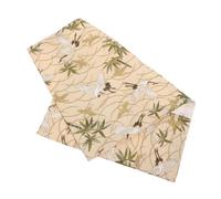 OFFSCH Cloth A5 Book Cover with Crane Print Protective Adjustable Sleeve for Notebooks and Diaries, Great Gift for Teachers and Classmates