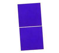 OFFSCH Cobalt Glass Plates Chemistry Experiment Supply for School Labs, 5x5cm Flame Reaction Filter Glass Sheets, 2pcs Scientific Teaching Equipment for Physical and Chemical Experiments