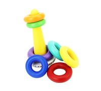 OFFSCH Colorful Educational Ring for Cognitive Plaything with Sound Function Early Development Learning for Boy Girl Attention Cultivation and Color Recognition Aid